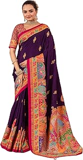 Womens Georgette Bandhani Embellished Saree With 