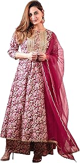 Womens Georgette Bandhani Saree With Unstitched B