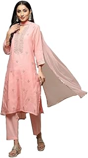 Womens Green Georgette Solid Ready To Wear one Mi