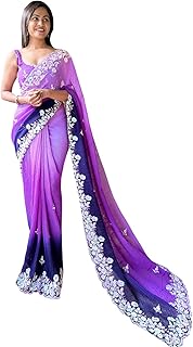 Womens Kanjivaram Art Silk Saree With Unstiched B