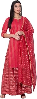 Womens Kanchipuram style Art Silk Saree (Red)
