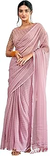 Womens Kanjeevaram Silk Blend Woven Design Saree 