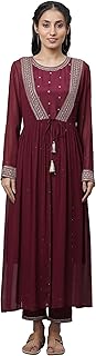 Womens Modal Regular Fit Flared Kurta