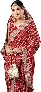 Womens Multicolor Cotton Linen Ethnic Motif Saree