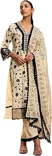 Womens Multicolor Georgette Floral Yoke Embroider