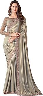 Womens Multicolor Georgette Floral Printed Saree 