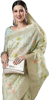 Womens Multicolor Chiffon Floral Printed Saree Wi