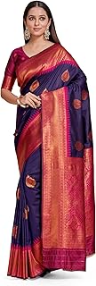 Womens Mauve Georgette Floral Printed Saree with 
