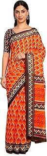 Womens Multicolor Satin Silk Ethnic Motif Printed