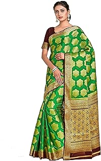 Womens Organza Embellished Embellished Saree With
