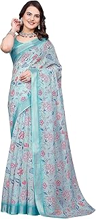 Womens Net Embroidered Saree (TI6580_Cream)