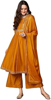 Womens Pink Vichitra Silk Embellished Stone Work 