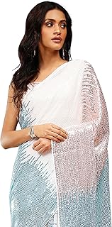 Womens Pochampally Viscose Ikat Woven Design Zari