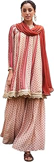 Womens Poly Chanderi Solid Straight Woven Design 