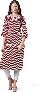 Womens Printed & Embroidered Straight Cotton Stit