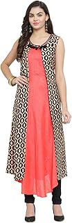 Womens Printed Rayon Shoulder Strap Kurta