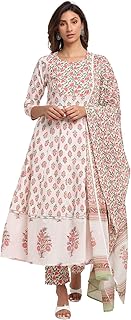 Womens Pure Cambric Cotton Printed Kurta Set With