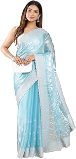 Womens Purple Georgette Striped Printed Ready To 