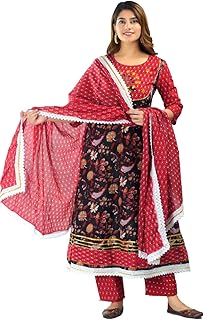 Womens Pure Cambric Cotton Embroidered Straight K