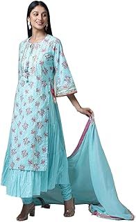 Womens Purple Rayon Floral Printed Straight Kurta