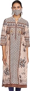 Womens Rayon Printed & Embroidered Stitched Strai