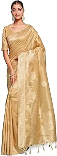 Womens Purple Satin Silk Bagh Printed Saree With 