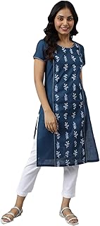 Womens Rayon Regular Fit Printed Kurta Regular Gi