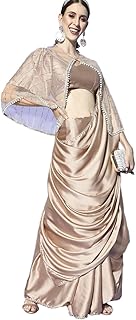 Womens Red Vichitra Silk Bandhani Printed Saree W