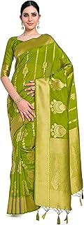 Womens Satin Animal Printed Saree With Unstitched