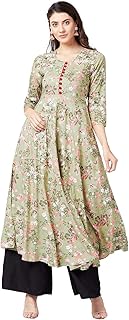 Womens Regular Fit Rayon Anarkali Kurta for Women