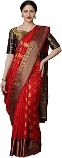 Womens Satin Silk Hot Fixing Stone Work Saree Wit
