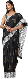 Womens Satin Silk Embellished Saree With Unstitch