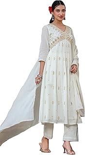 Womens Satin Striped Printed Saree With Unstitche