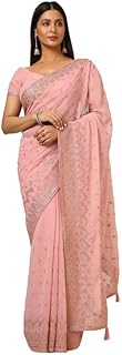 Womens Satin Two Tone Saree (TI6707_Camel Brown)