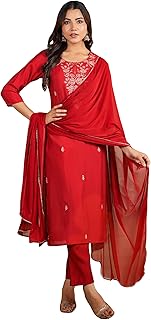 Womens Silk Blend Woven Design Saree With Blouse 