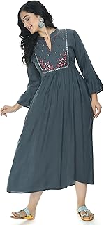 Womens Straight Cotton Kurta with Palazzo & Dupat