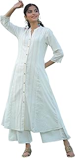 Womens Straight Ethnic Wear Crape Stitched Kurti 