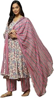 Womens Solid Straight Embroidered Kurta Pant With