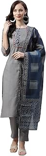 Womens Turquoise Blue Poly Crepe Straight Kurta