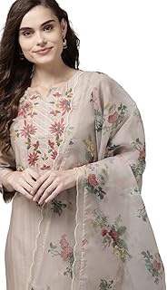 Womens Viscose Rayon Embroidered Straight Kurta w