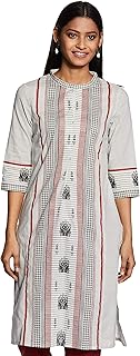 Womens Viscose Rayon Straight Fit Striped Kurta(I