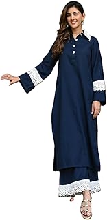 Womens Viscose Rayon Pakistani Style Kurta with P