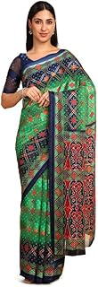 Womens Woven Design Banarasi Silk Saree With Unst