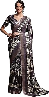 Womens Woven Design Patola Style Art Silk Saree W