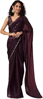 Womens Woven Design Repated Style Art Silk Saree 