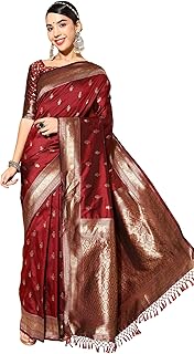 Womens Chiffon Self Print Saree With Stone Work