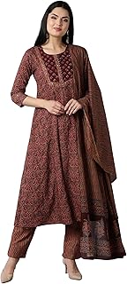 Womens Floral Woven Design Art Silk Saree