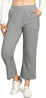 Womens Solid Stretch Waffle Straight Pants