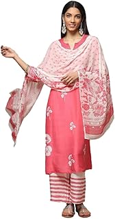 Womens Viscose Floral Print Suit Set With Sequins