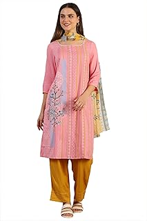 Womens Round Neck Solid Palazzo Suit